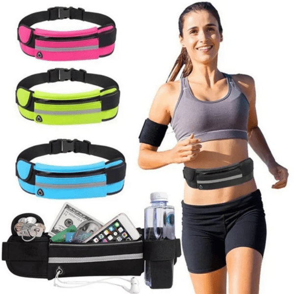Running Waist Bag Men Women Marathon Cycling Multi-Functional Bags with Water Bottle Waterproof Phone Bag Unisex Waist Belt Pack